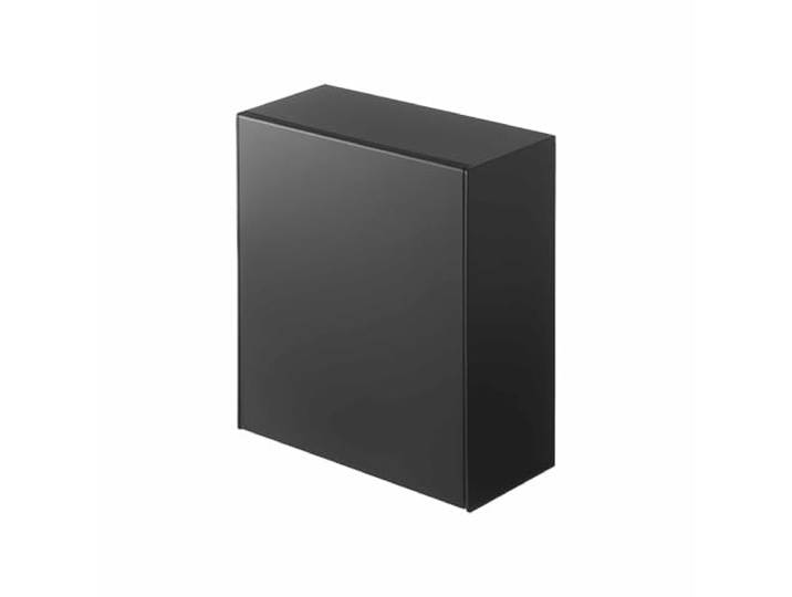 YAMAZAKI Tower Film Hook Selbstklebende Aufbewahrungsbox, schwarz