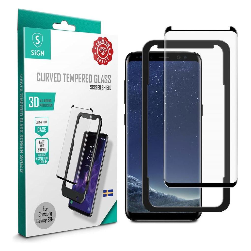 SIGN Samsung Galaxy S8 Plus 3D Screen Protector Tempered Glass (Samsung Galaxy S8+) (SNTP-S8P)