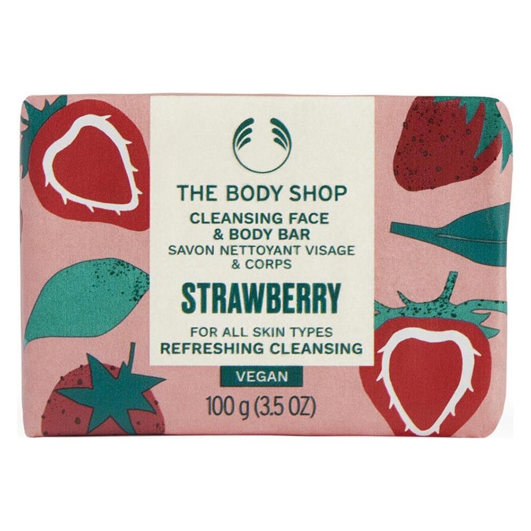 The Body Shop - Solid face and body soap Strawberry (Cleansing Face & Body Bar) 100 g (94 g) (44458967)