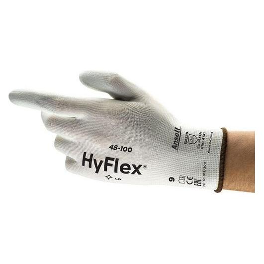 HyFlex Handschuhe PU (Polyurethan) Weiss (8) (48100080)