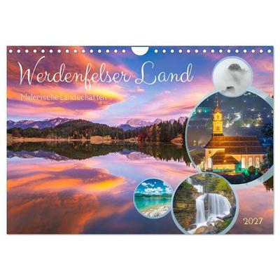 Werdenfelser Land - Malerische Landschaften (Wandkalender 2027 DIN A4 quer), CALVENDO Monatskalender