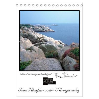 Norwegen analog (Tischkalender 2026 DIN A5 hoch), CALVENDO Monatskalender