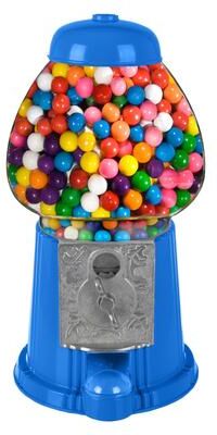Great Northern Popcorn 15” Gumball Machine with Coin Bank, Blue