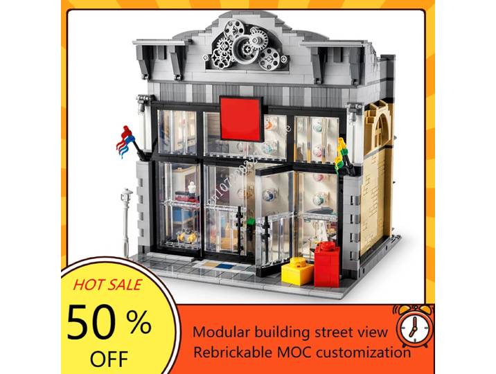 2149 pièces magasin modulaire de ville chaude MOC-910009 modèle de vue de rue créatif Puzzle personnalisé Architecture assemblage bricolage modèle jouets cadeaux
