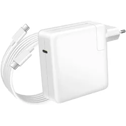 Avizar MacBook USB-C Netzladegerät, Schnellladen, 96W - Weiss (96 W), USB Ladegerät, Weiss