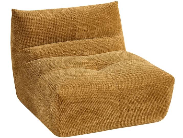 Vakuum-1-Platz-Element LUCCIO Cord-Stoff senffarben