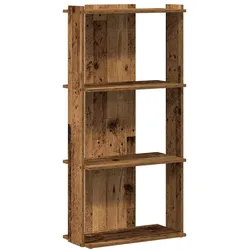 vidaXL Bücherregal 3 Böden Altholz-Optik 60x30x120 cm Holzwerkstoff