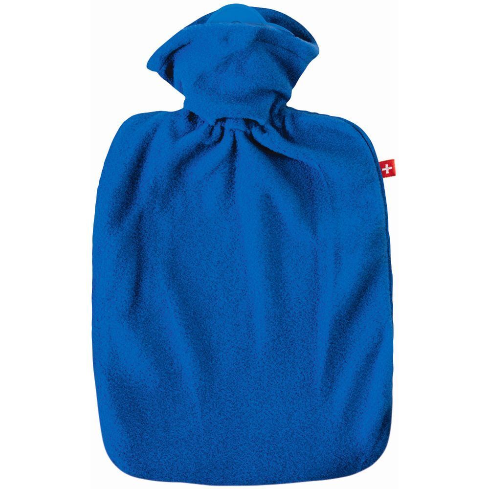 Emosan Wärmflasche Klassik Vlies blau 1 St