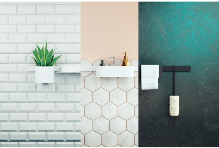 Hansgrohe WallStoris Wandstange 27904700 700mm, Wandmontage, Mattweiß