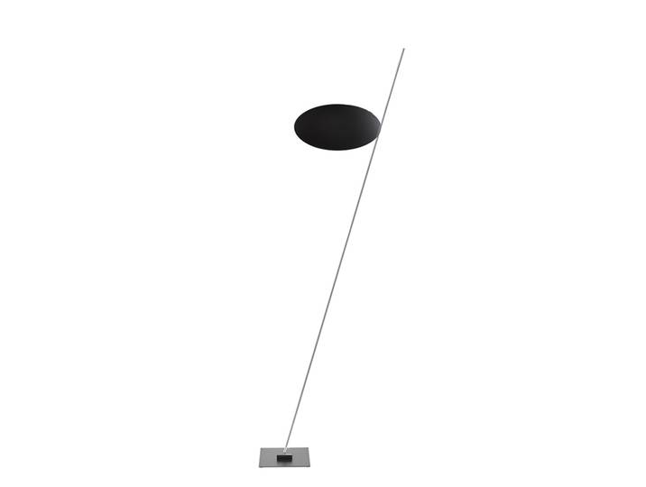 CATELLANI & SMITH lampadaire LEDERAM F1 (Tige satin disque noir - Métal)