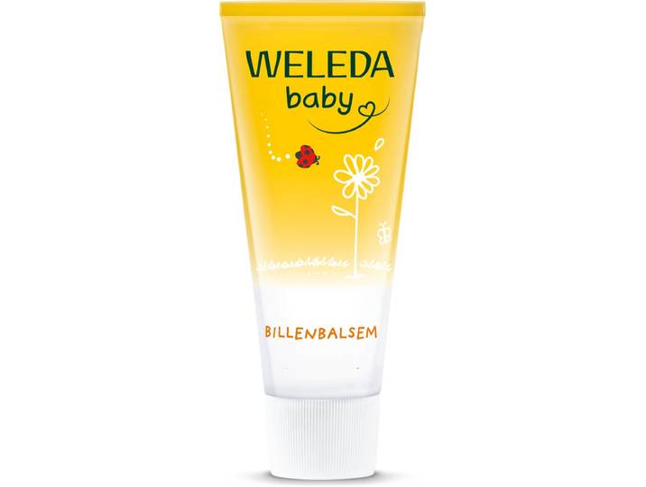 WELEDA Baby Billenbalsem - Billenzalf - Calendula & Kamille - Beschermt Tegen Luieruitslag & Helpt Geïrriteerde Babbybillen Te Herstellen - 100% Natuurlijke Ingrediënten - 75ml