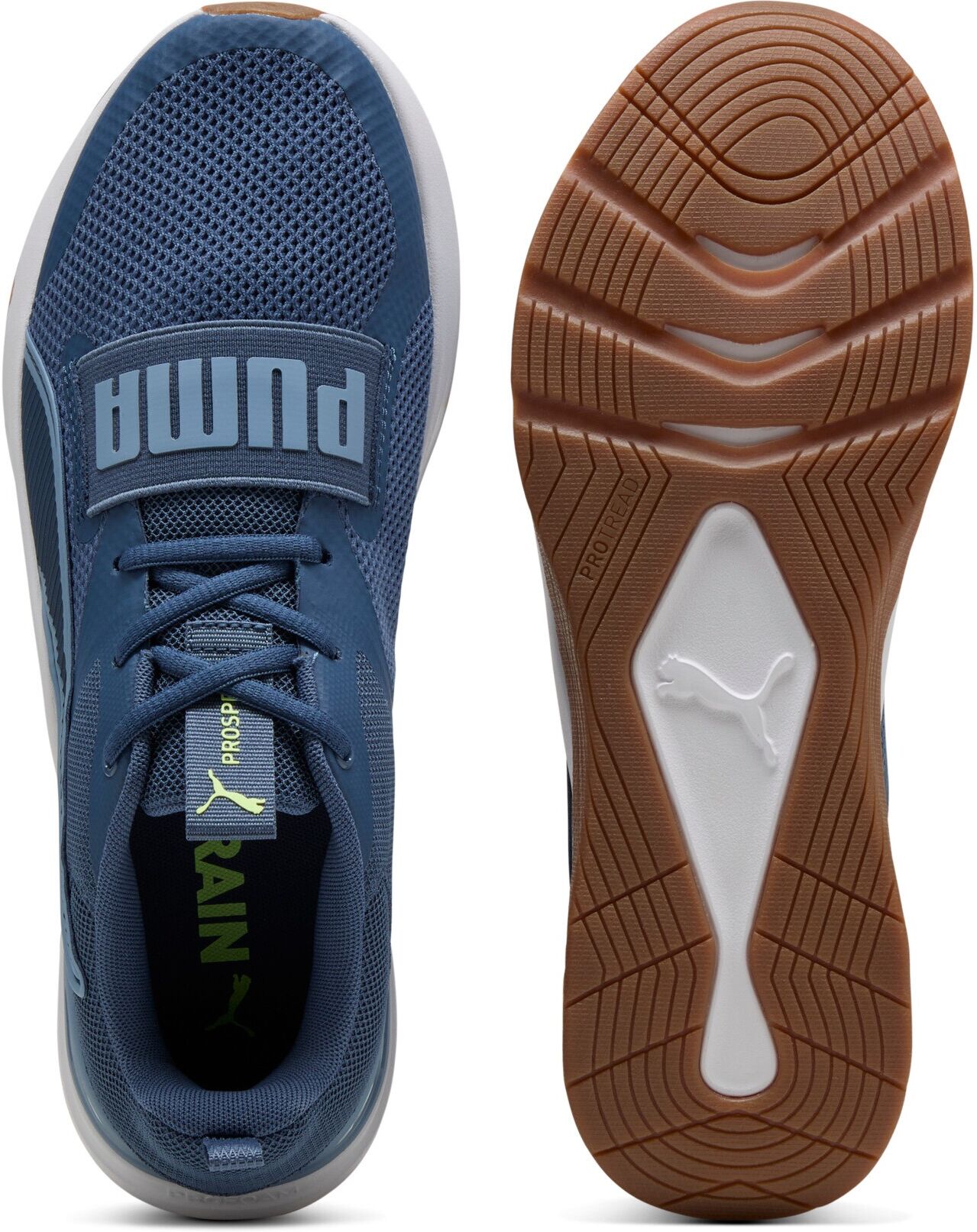 Trainingsschuh PUMA "PROSPECT", Gr. 44,5, blau (cool blau, schwarz indigo, fizzy light), Schuhe Trainingsschuh, ideal für Gym und Fitnessstudio cool blau, schwarz indigo, fizzy light 44,5