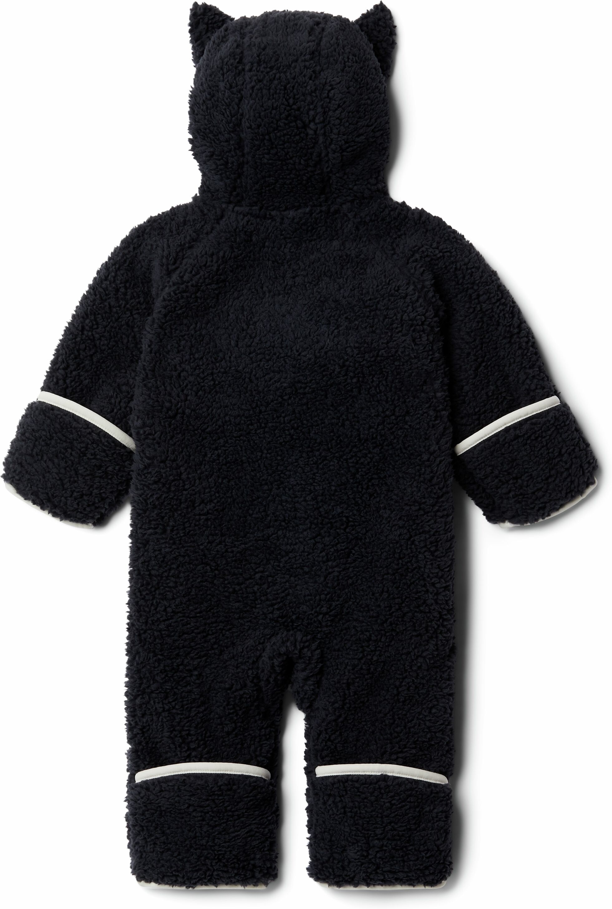 Overall COLUMBIA, Jungen, Gr. 74 (18M), N-Gr, schwarz (schwarz, chalk), Obermaterial: 100% Polyester, Overalls Overall, mit Kapuze mit Tier-Ohren und Bindung, für Babys schwarz, chalk 74 (18M), N-Gr
