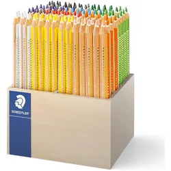 Staedtler, Malstifte, Noris jumbo Buntstift, 4 mm, sortiert, 112 St. Noris dreikant im Köcher (112x)