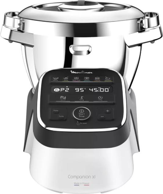 Moulinex HF809, 4,5 l, 150 °C, 16000 RPM, 30 °C, Dessert, Teig, Soße, Suppe, Dampf, Stew, 120 min