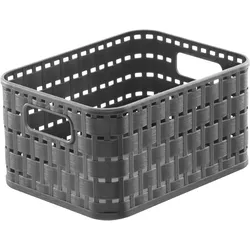 Korb COUNTRY anthrazit (BHT 18x14x10 cm) - BHT 18x14x10 cm