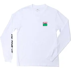 Crankbrothers Champions Longsleeve Shirt Men, white/green/pink, XS