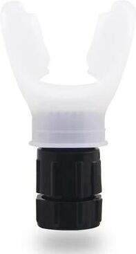 Inspired Living Portable Breathing Exercise Device Adjustable Lung Exerciser & Respiratory Muscle Trainer white