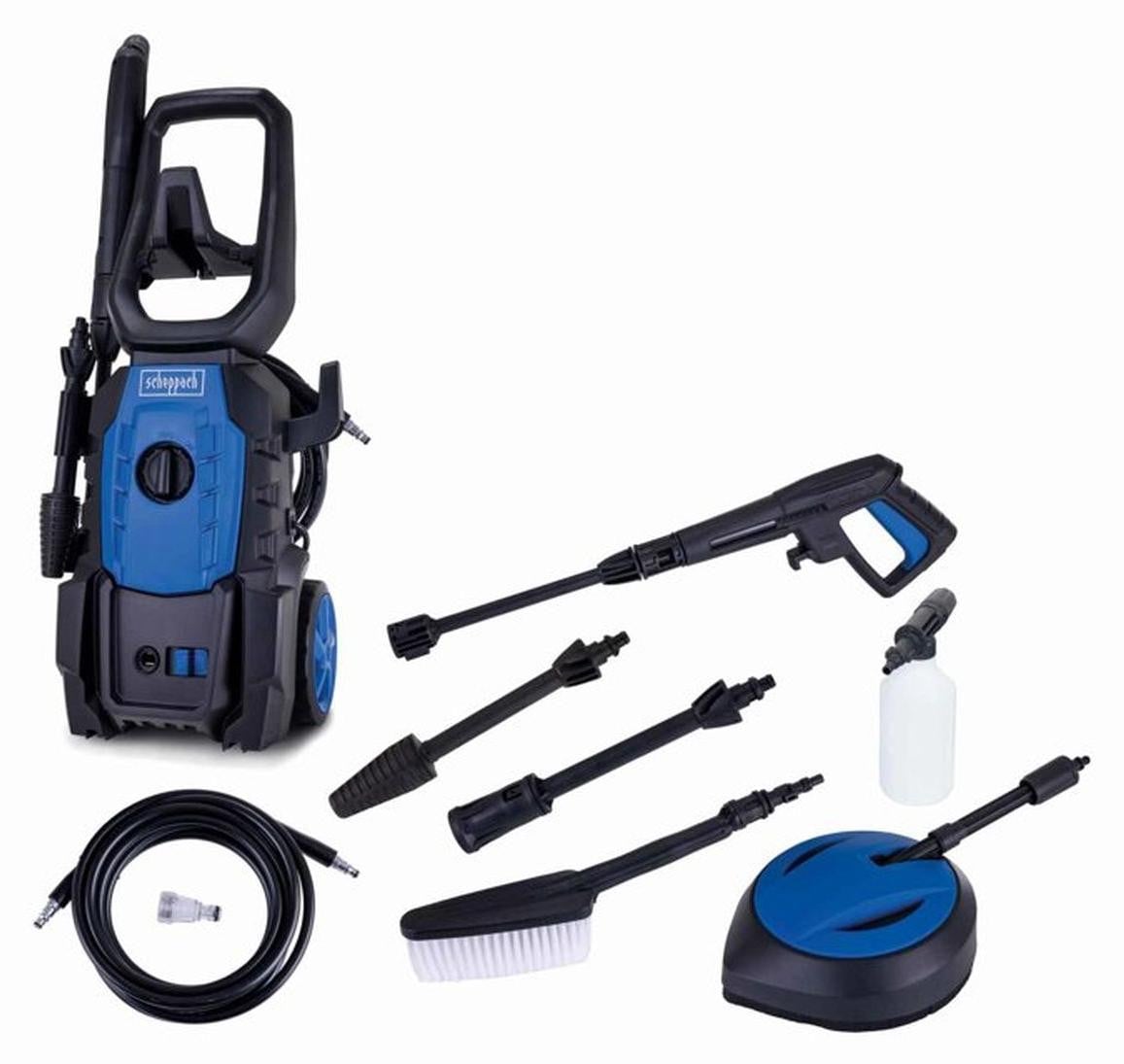 Scheppach HPC1600-Kit Elektrische hogedrukreiniger met 135 bar en 420L/h