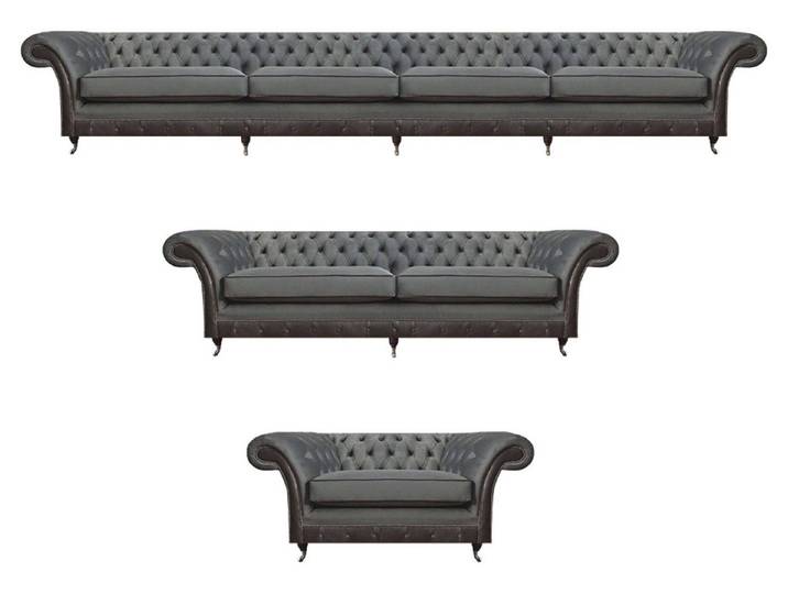 Xlmoebel Chesterfield-Sofa Elegante Polstermöbel-Garnitur im klassischen Chesterfield-Stil, Polstermöbel-Garnitur, Hergestellt in Europa