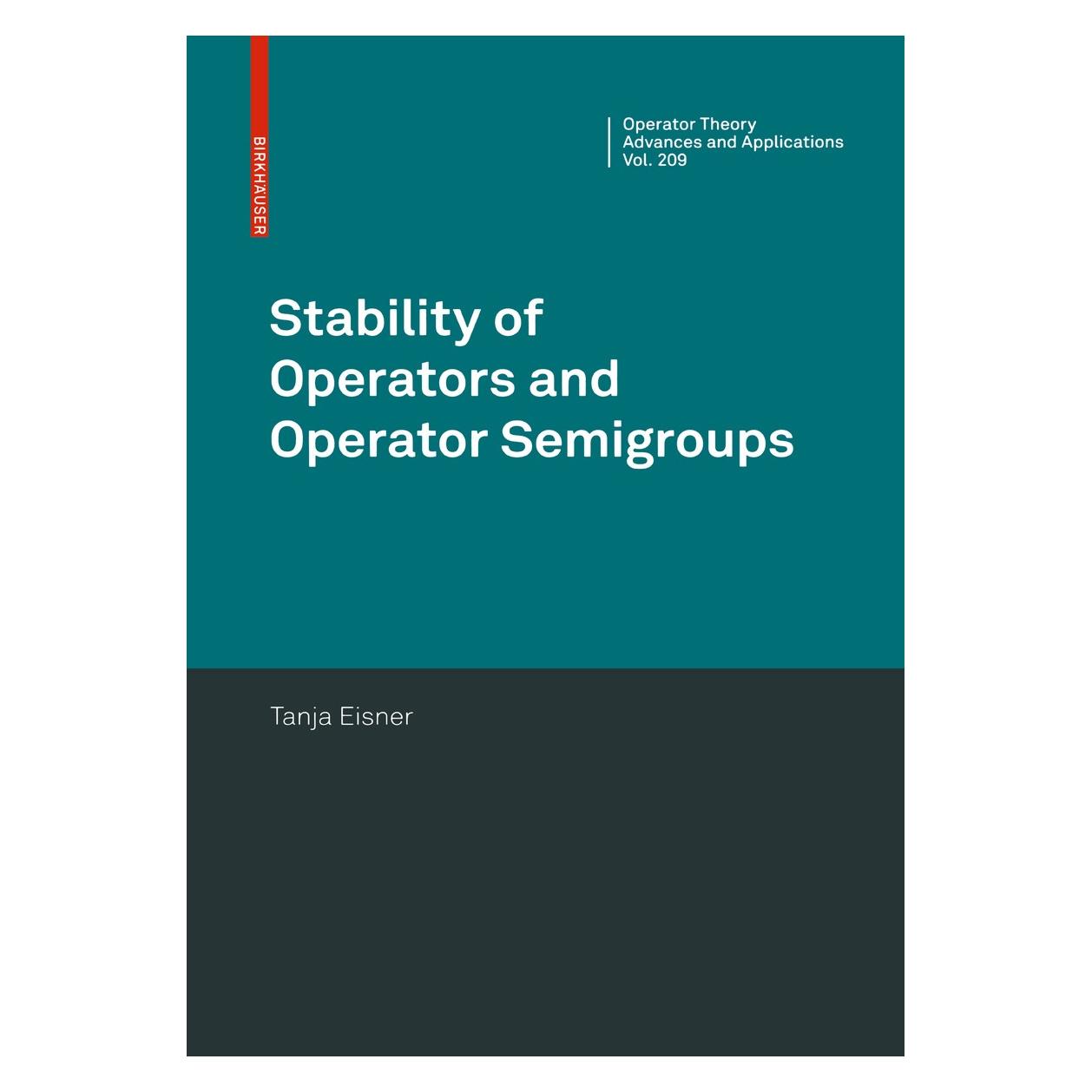 Springer Stability of Operators and Operator Semigroups (Englisch, Hardcover, Tanja Eisner) (9783034601948)