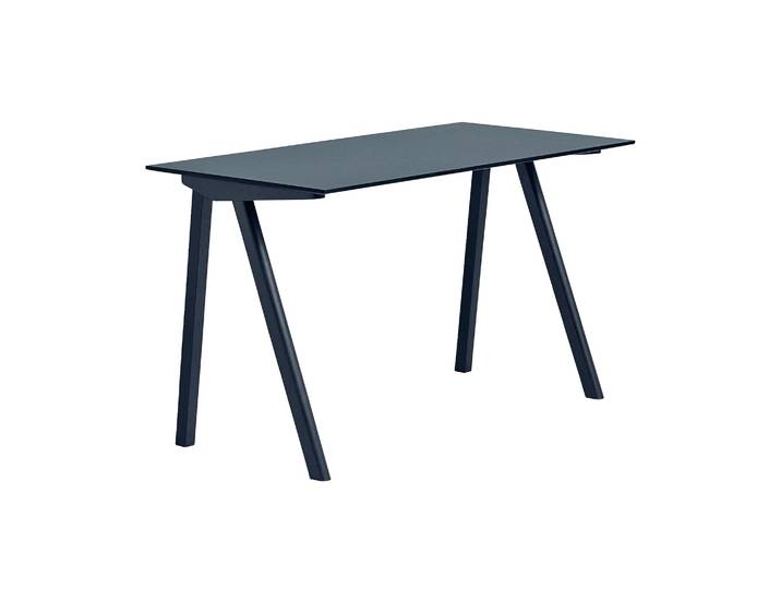 HAY CPH90 2.0 Schreibtisch 65x130 cm Smokey blue linoleum-Deep blue