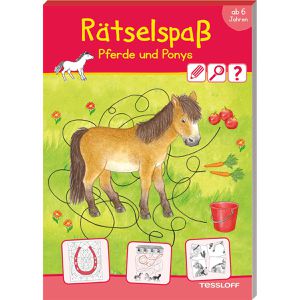 Tessloff Spielbuch 378863969, Rätselspaß Pferde & Ponys, ab 6 Jahre, Beschäftigungsbuch