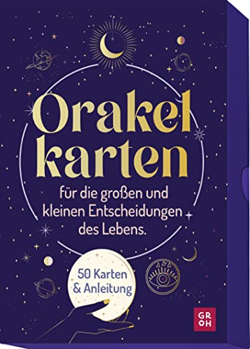 Groh Verlag - Orakelkarten für die großen und kleinen Entscheidungen des Lebens: Nutze die Entscheidungskraft des Universums. 50 Kärtchen mit Anleitung - Preis vom 12.10.2026 11:37:12 h