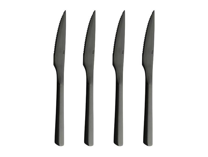 Aida Raw steakmessenset 4-pack Zwart