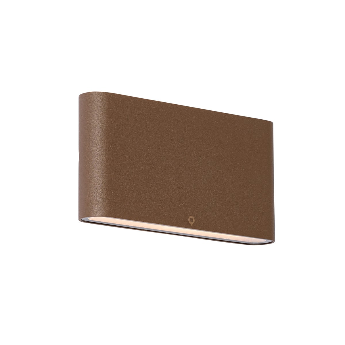 Qazqa Moderne Buiten Wandlamp Bruin met LED IP65