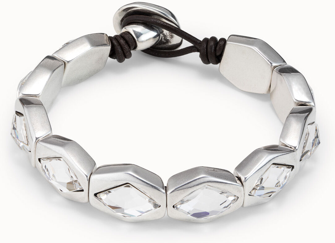 UNOde50 Pulsera bañada en plata de ley Blanco M