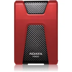 Adata externe HDD HD650 Red 1TB USB 3.0 (1 TB), Externe Festplatte, Rot