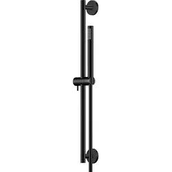 Steinberg Serie 340 Brausegarnitur 3401600S Stange 600mm, mit Handbrause, Brauseschlauch, Matt Black