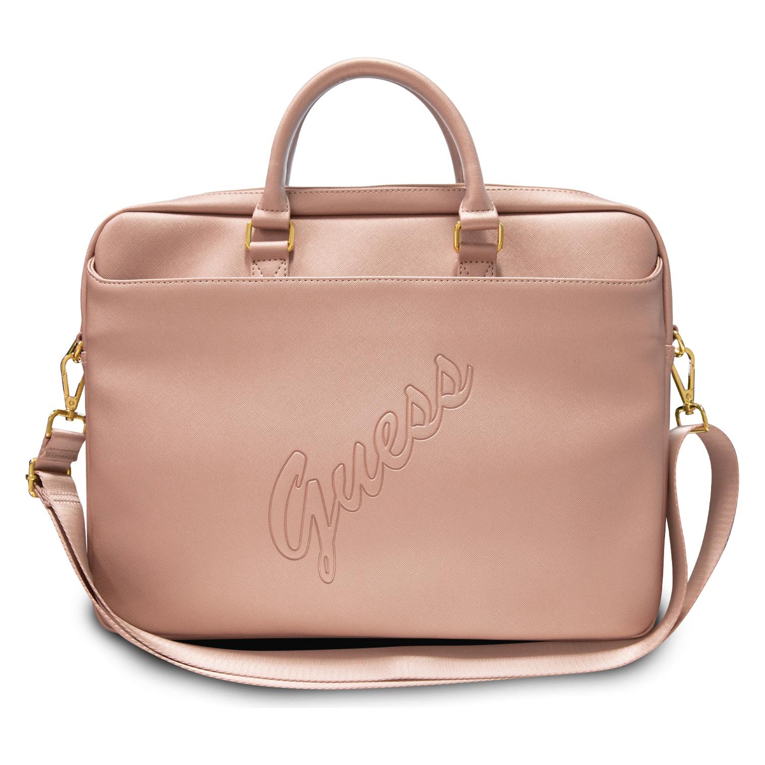 Guess Saffiano Vintage Scrip Computer Bag (16") (GUCB15PUSASPI)