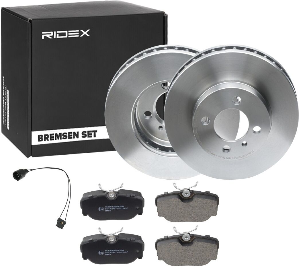 RIDEX 3405B0827 Bremsscheiben und -beläge