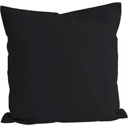 KISSENBEZUG Basic 100% Baumwolle schwarz 40/40 cm