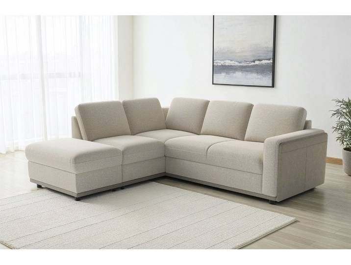sit&more Cordoba L-Form, B: 232 cm, optional Schlaffunktion & Stauraum Couch mit XXL-Komfort, großzügige Sitzfläche
