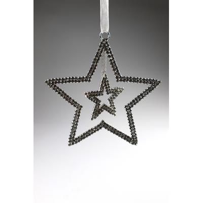Christbaumschmuck AM DESIGN "aus Metall, Ø: 9,5 cm", silber, Ø:9,5cm, Weihnachtsbaumschmuck, 3er Set