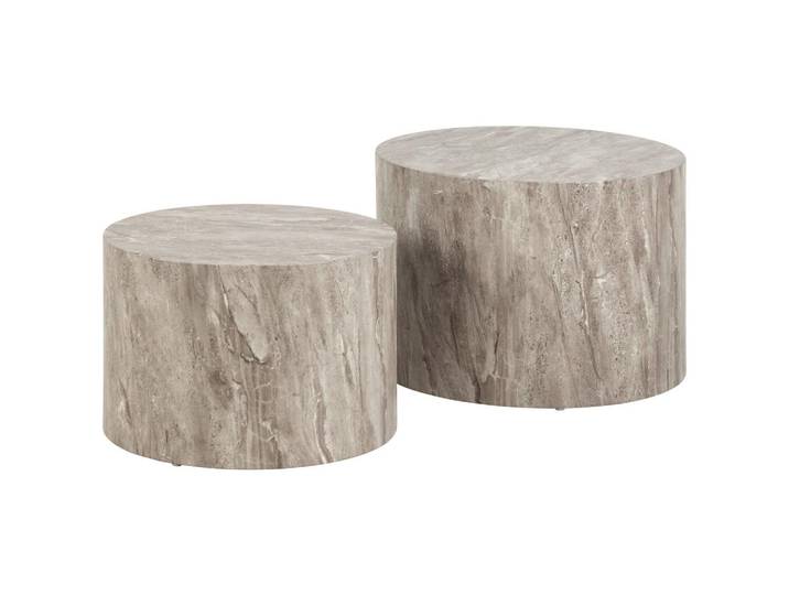 COUCHTISCHSET Dice Grau, 58 cm