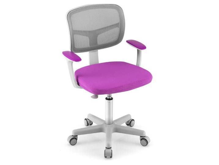 Chaise de bureau enfant - HELLOSHOP26 - Réglable en hauteur - Ergonomique - Confort optimal - Design moderne