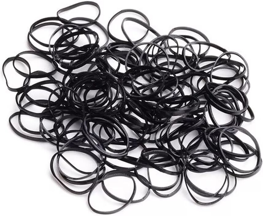 Trisa Haarschmuck - Mini-Haargummi, 120Stück, Black