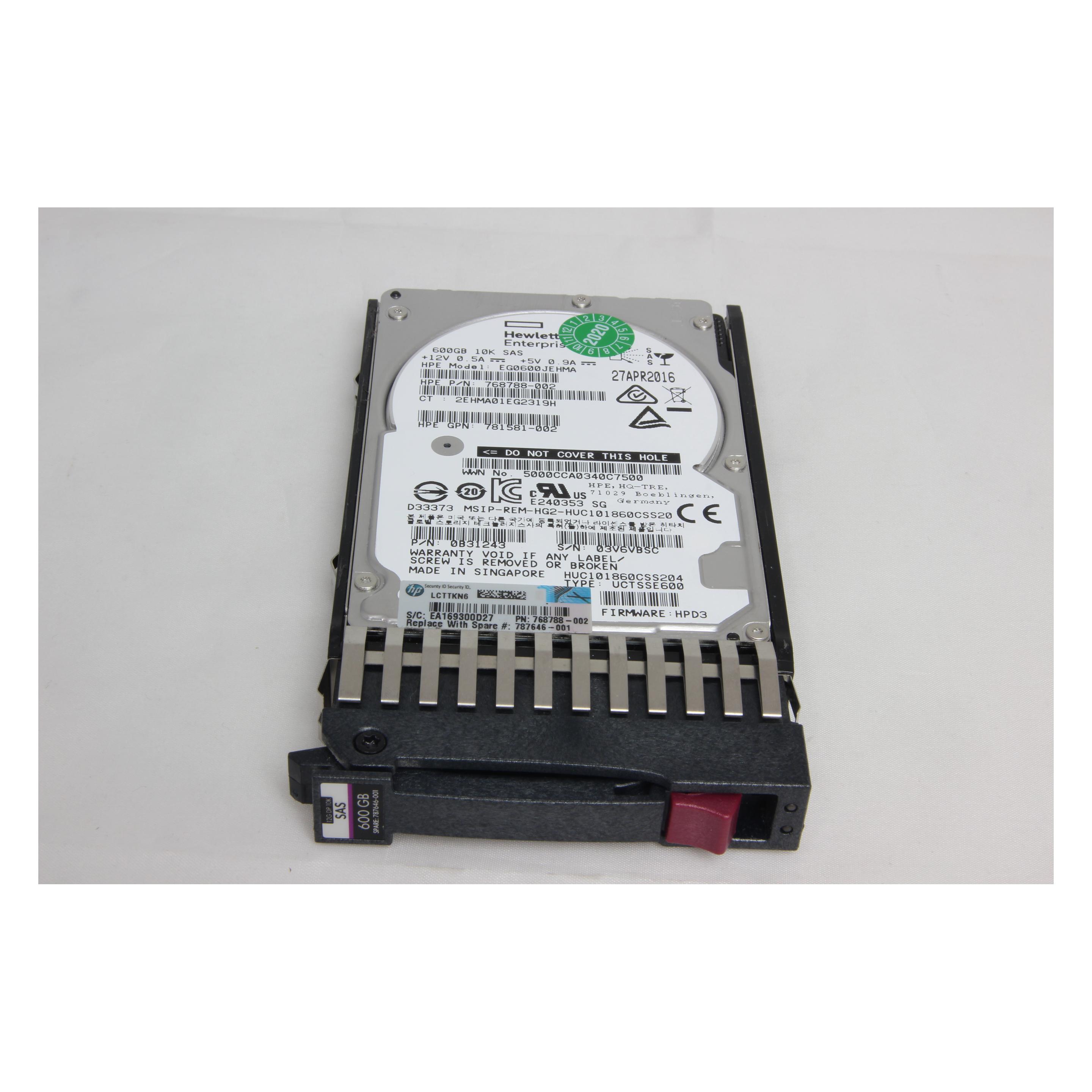 HPE 787646-001 (0.60 TB, 2.5") (787646-001)