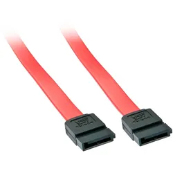 Lindy 33324 SATA-Kabel 0,5 m Schwarz, Rot