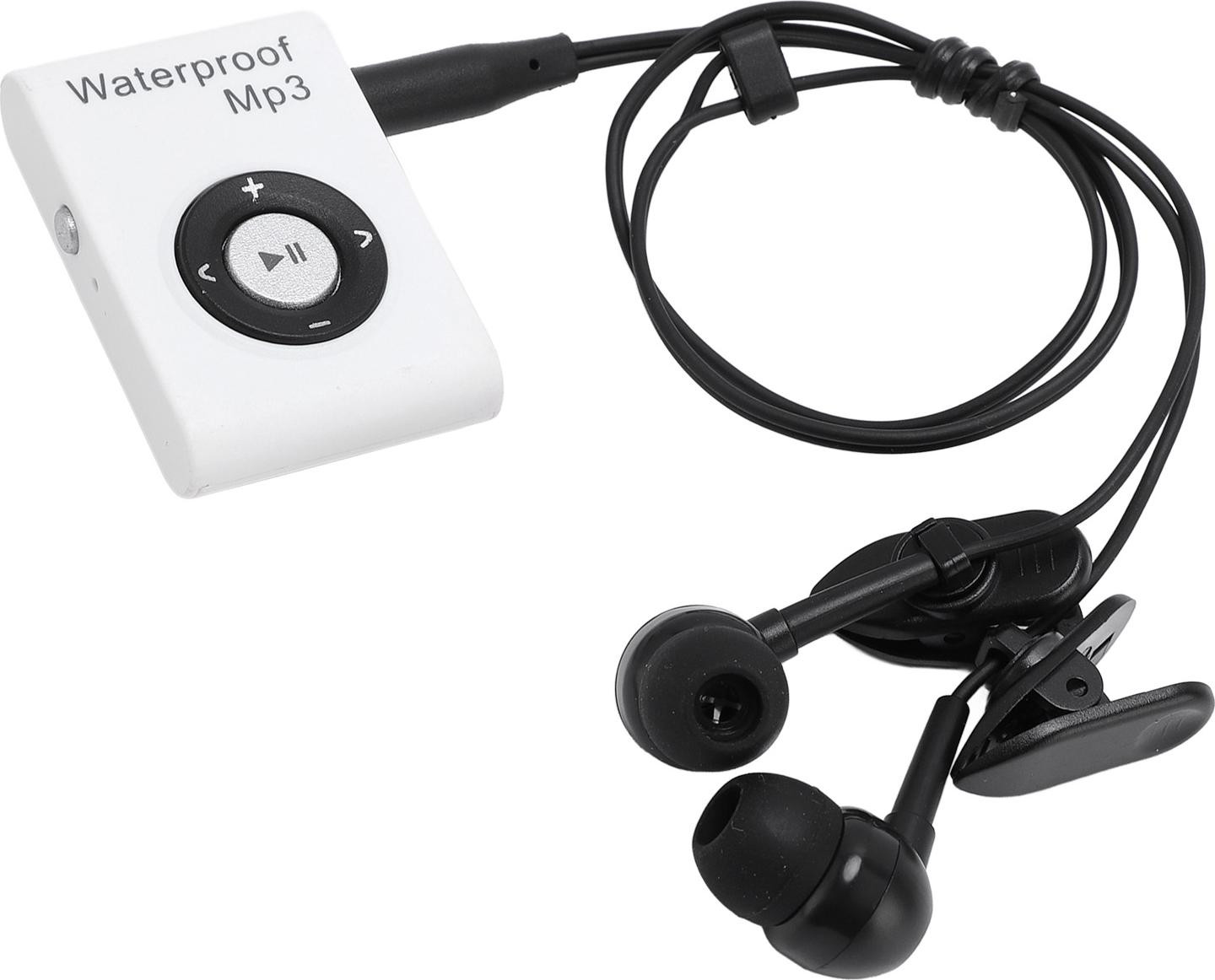 Cocosity Waterdichte MP3-speler met 8GB geheugen en hoofdtelefoon, Wit