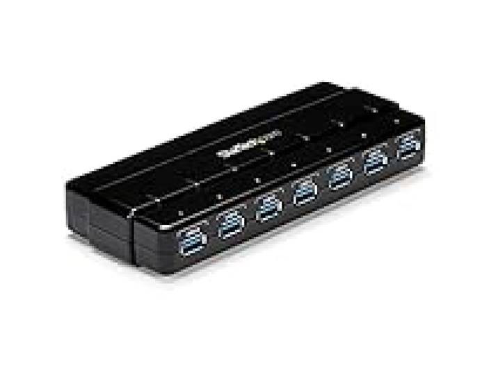 StarTech Hub USB 3.0 7 Ports 5Gbps, Adaptateur Alimentation (ST7300USB3B)