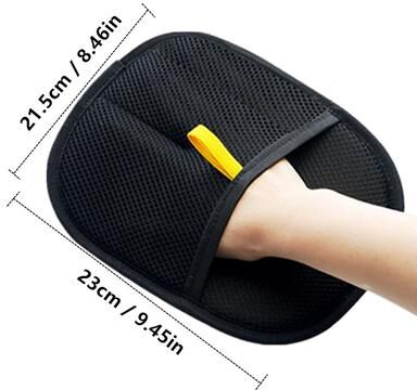 Happy Pet Pantry Premium Electrostatic Pet Hair Removal Gloves Double Sided Grooming Tool For Dogs & Cats Premium Electrostatic Pet Hair Removal Gloves Double Sided Grooming Tool For Dogs & Cats