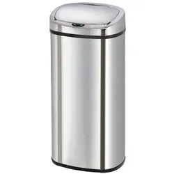 Batimex Cestino Automatico Maestoso, Abfalleimer, Grau, Silber