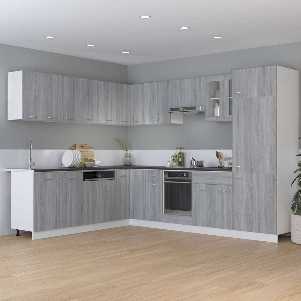 vidaXL Meuble de cuisine Lyon gris Sonoma 75,5x75,5x81,5 cm