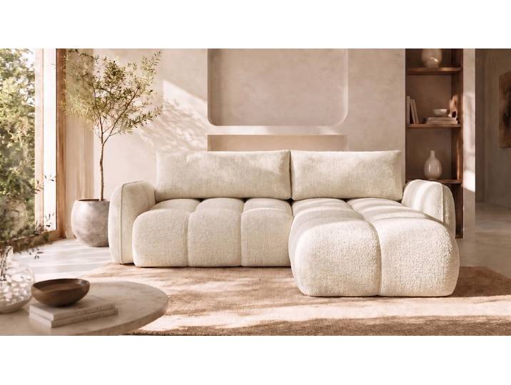 Kaiser Möbel Ecksofa 5901421545536, L-Form, Liegefläche 204 × 130 cm, Puente-Stoff