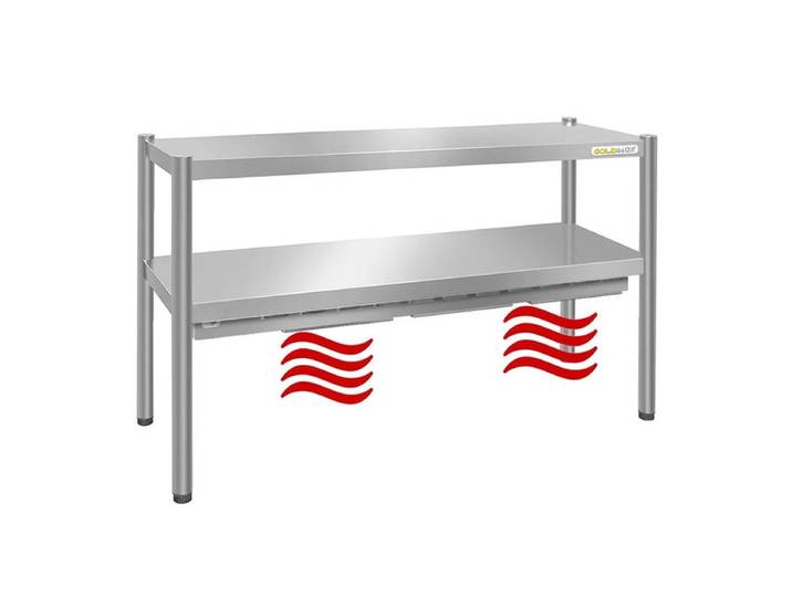 Passe-plat Inox Chauffant 1600 X 350 Mm - Hauteur 700 Mm Premium - Goldinox